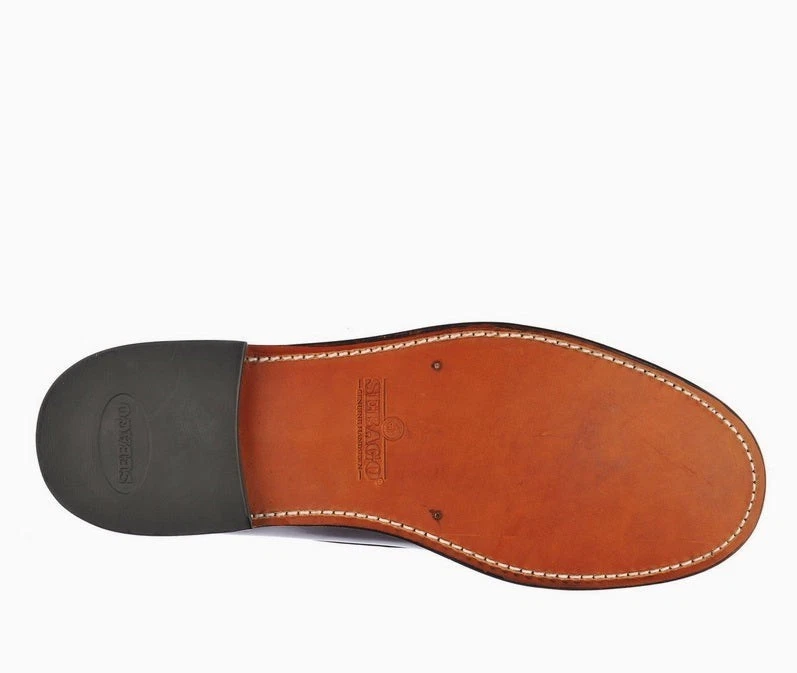 Sebago Classique Dan Cuir Mocassins Assortis Neuf - Photo 3/4