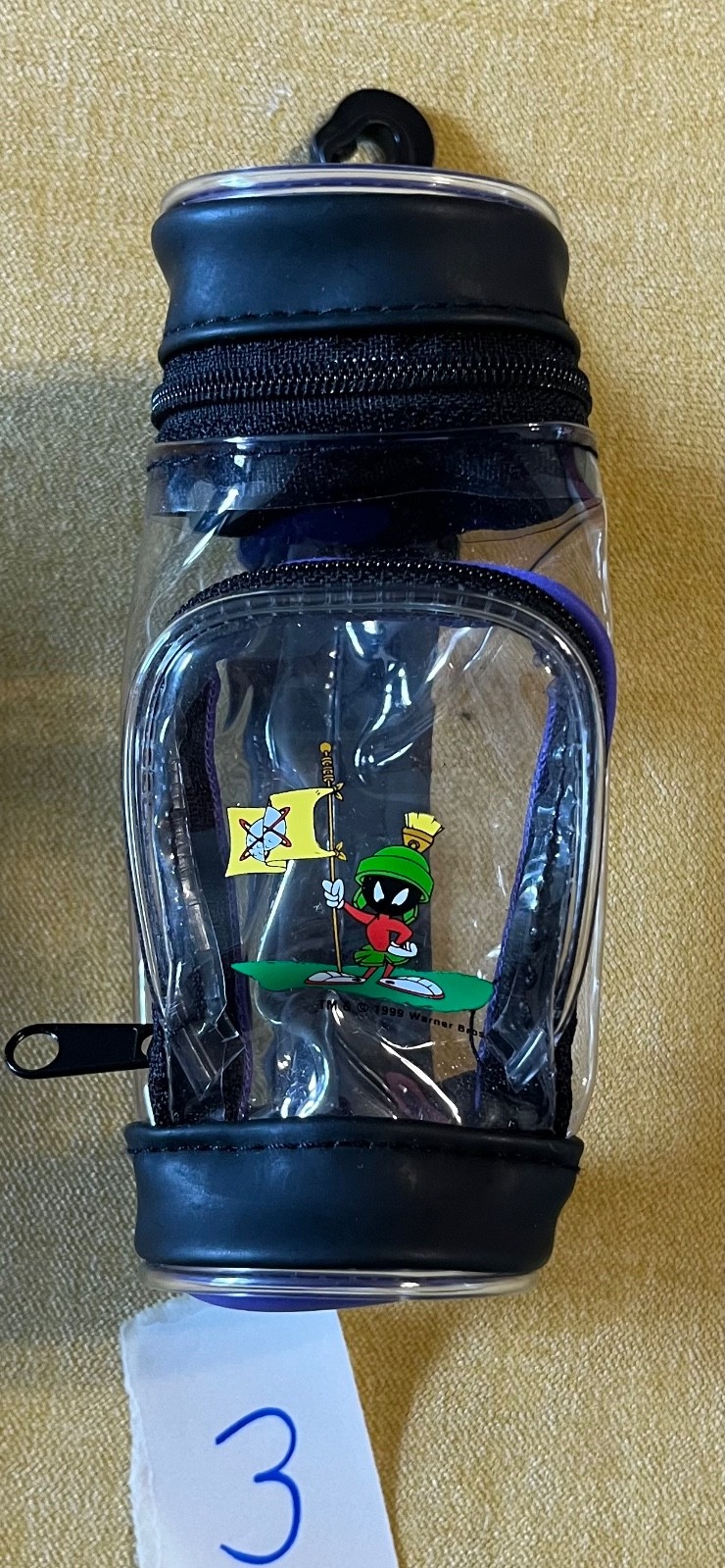 Vintage 1999 Looney Tunes Marvin The Martian Mini Golf Bag for Tees & Balls