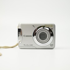 Canon PowerShot A480 Silver 10.0MP Digital Camera VINTAGE DIGICAM FOR PARTS