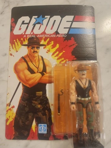 Transformers x GI Joe KUP Triple T Sgt Slaughter 3.75” Action Figure MOC Hasbro