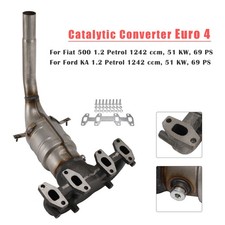 Catalytic Converter Exhaust Muffler 51786938 Pour Fiat 500 1.2 Ford Ka