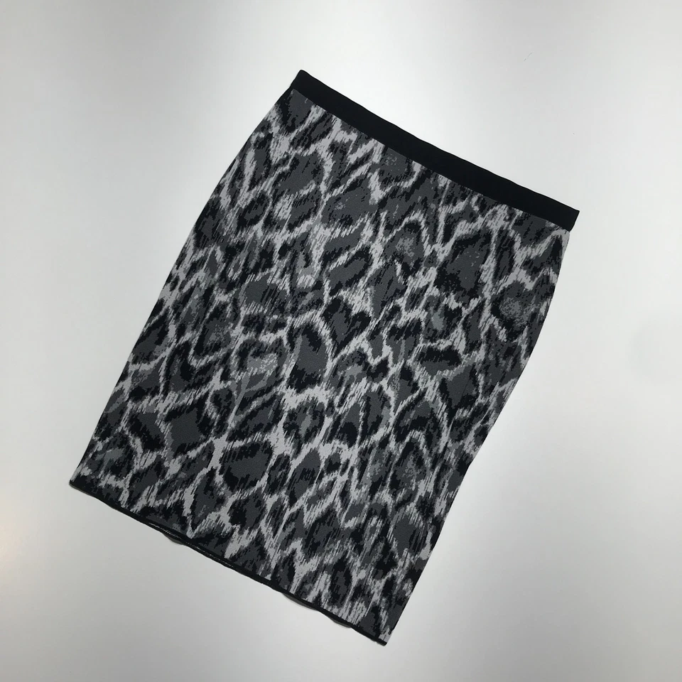 Falda Lápiz Rachel Roy Mujer S Estampado Animal Bodycon Ponte Gris Combo Cóctel Foto 2 de 4