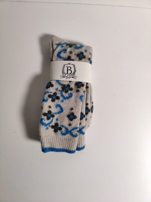 b studio -women's socks - white- Cashmere Blend - Made in USA **J1**