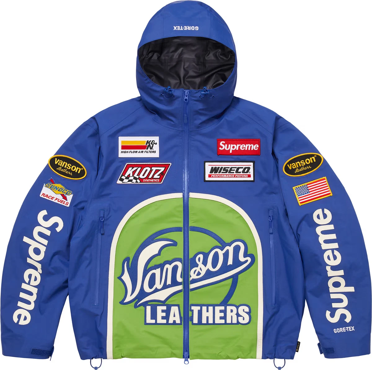Sup reme®/Van son Leathers®/GORE-TEX Shell Jacket Royal Blue
Opens in a new window or tab