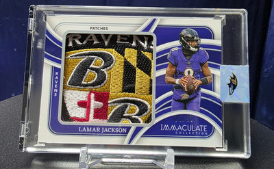 2024 Immaculate Collection Patches /25 Lamar Jackson Ravens Crest Logo*** 💎💎