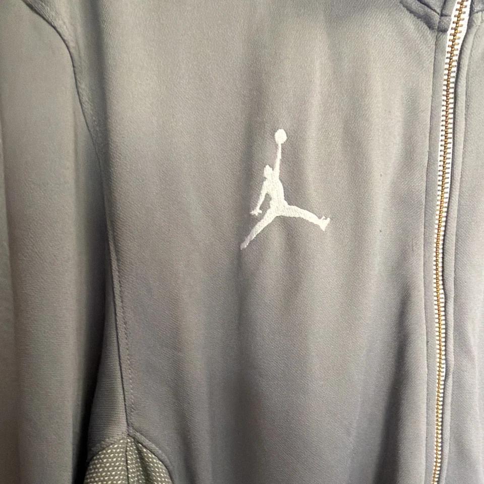 Jordan Dri-FIT Men's Gray Full-Zip Track Jacket w/ Zipped Pockets XL - Image 3 of 4