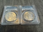 1903-P MORGAN SILVER DOLLAR PCGS AU58 2 COIN SET