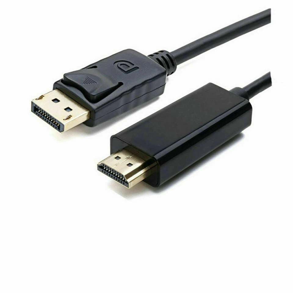 10FT Display Port DP to HDMI Cable Converter Audio Video PC HDTV 1080P 60Hz - Image 3 of 4