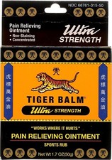 Tiger Balm Ultra Strength Pain Relieving Ointment 1.7 oz EXP: 03/2027