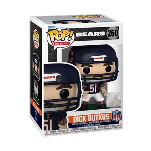 NFL Legends Bears Dick Butkus Funko Pop! Figura Vinilo #260 PopShield En Stock - Imagen 2 de 2