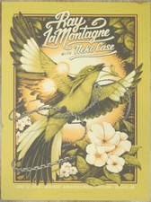 2018 Ray LaMontagne & Neko Case - Rogers Concert Poster s/n by Half Hazard