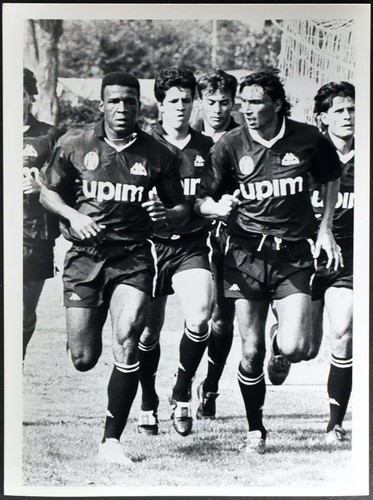 Photo Vintage Juventus 1990 – Bonetti, Luppi, Casiraghi, Tirage 24x18 Cm (original)