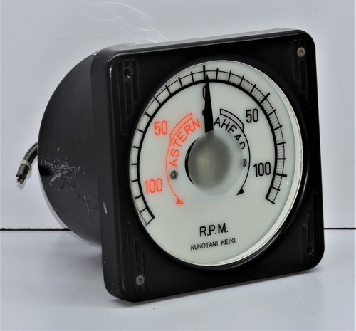 Nonutani Keiki JIS F 8521-FL130K K KG-3Shaft Revolution Indicator Receiver100RPM - Picture 3 of 5