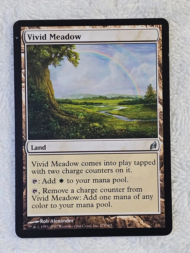 MTG Vivid Meadow #279 Lorwyn (LRW) Magic the Gathering Card Rare NM - Image 2 of 4