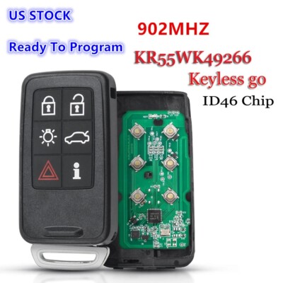 KR55WK49266 Unlocked for Volvo S80 S60 V60 XC6 V70 Smart Key Keyless Remote 6B