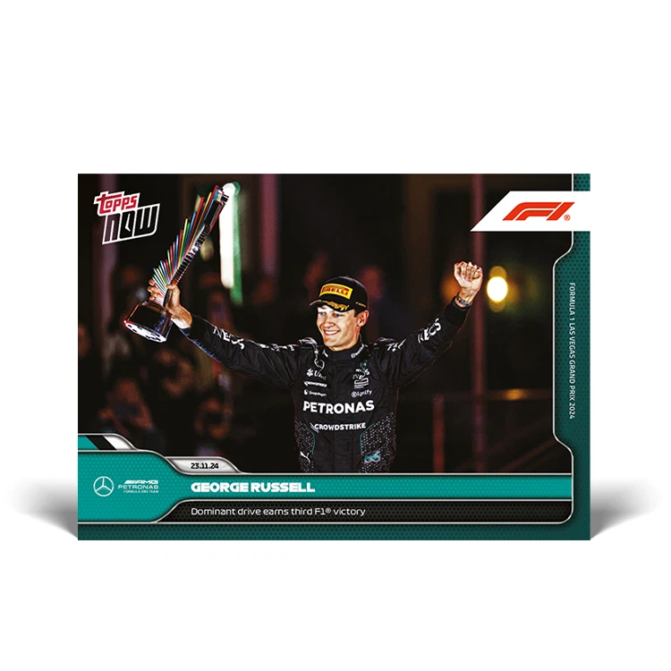 Topps Now F1 2024 #73 George Russell - Dominant drive earns third F1 victory - Image 4 of 4