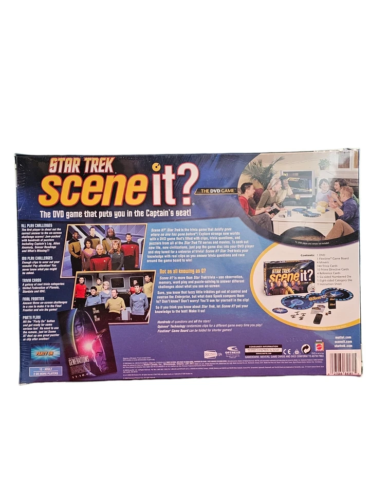 Star Trek Scene It? Trivia DVD Game 2009 Brand NEW Sealed Box Fun TV Board Game - Image 2 of 3