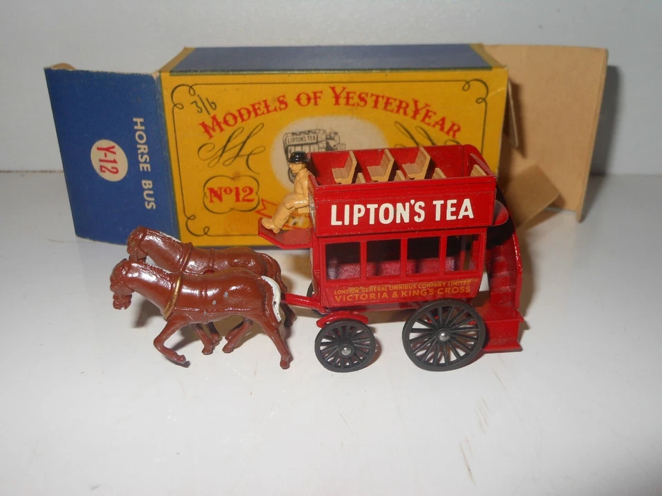 Matchbox MODEL OF YESTERYEAR No12 HORSE BUS  Y-12 toy original box ENGLAND - Image 4 of 4