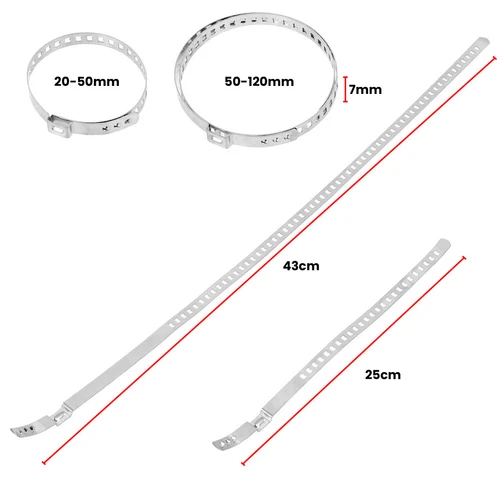 24x Schellen Achsmanschetten 20-120mm Klemmschelle & 2x Schlauchklemmenzange Set - Bild 7 von 12