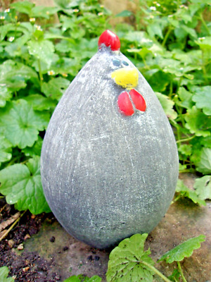 Latex fat hen mold plaster cement concrete casting chicken rubber mould 5'' x 3''W