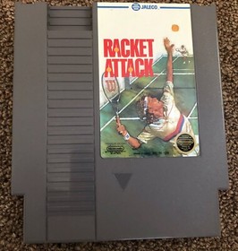 NES Racket Attack Game Tested Working Cart Authentic