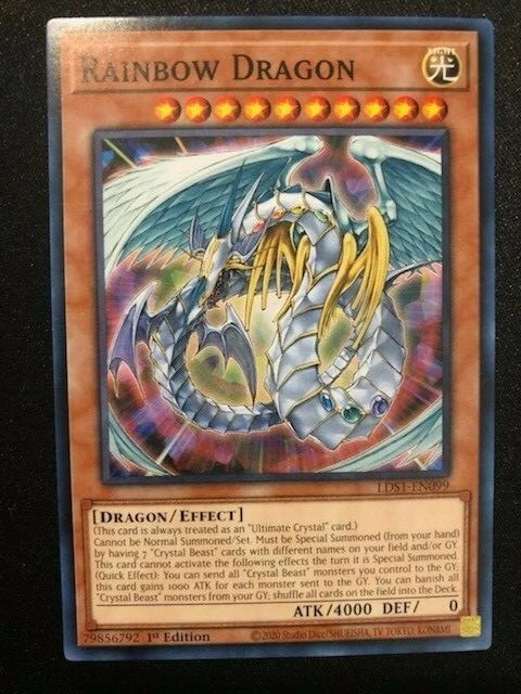 YGIOH CRYSTAL BEAST DECK- RAINBOW DRAGON- TOPAZ TIGER- RAINBOW BRIDGE- CAT NM - Image 2 of 4