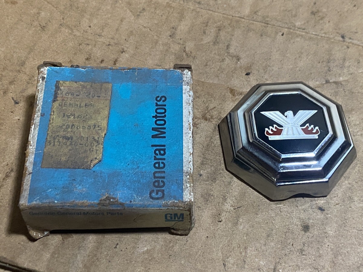 GM 20086875 Trunk Lock Cylinder Cover Emblem -- 1980 1983 Pontiac