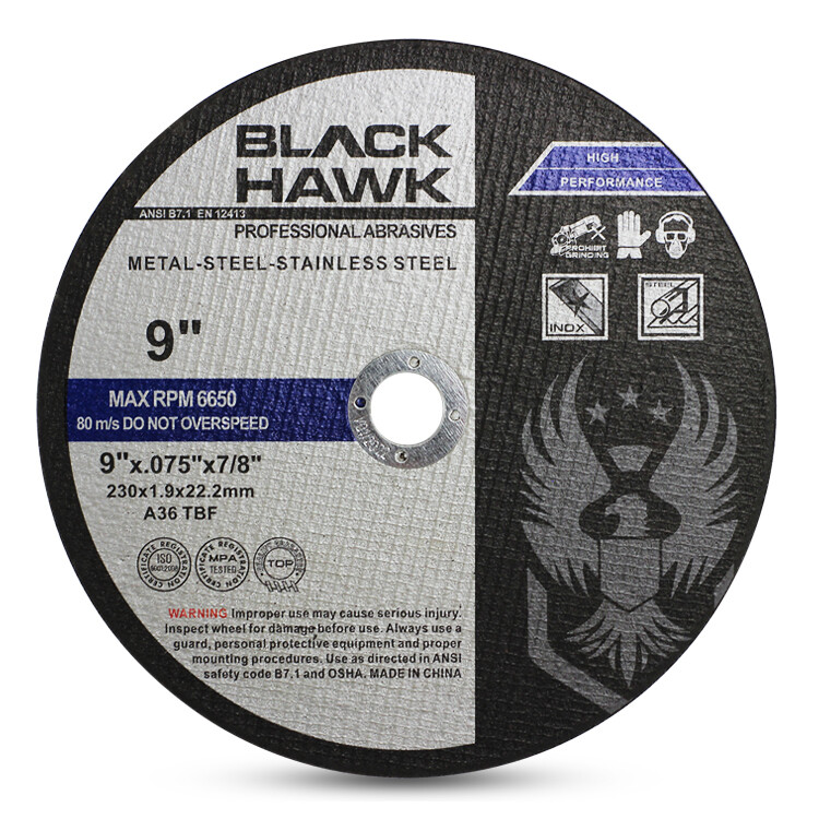 100 Pack 9"x.075"x7/8" Cut off Wheel - Metal & Stainless Steel Cutting Discs