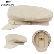 Sterkowski DANUBE MOD 6 Linen Breton Cap Liverpool Fiddler Fisherman Beige