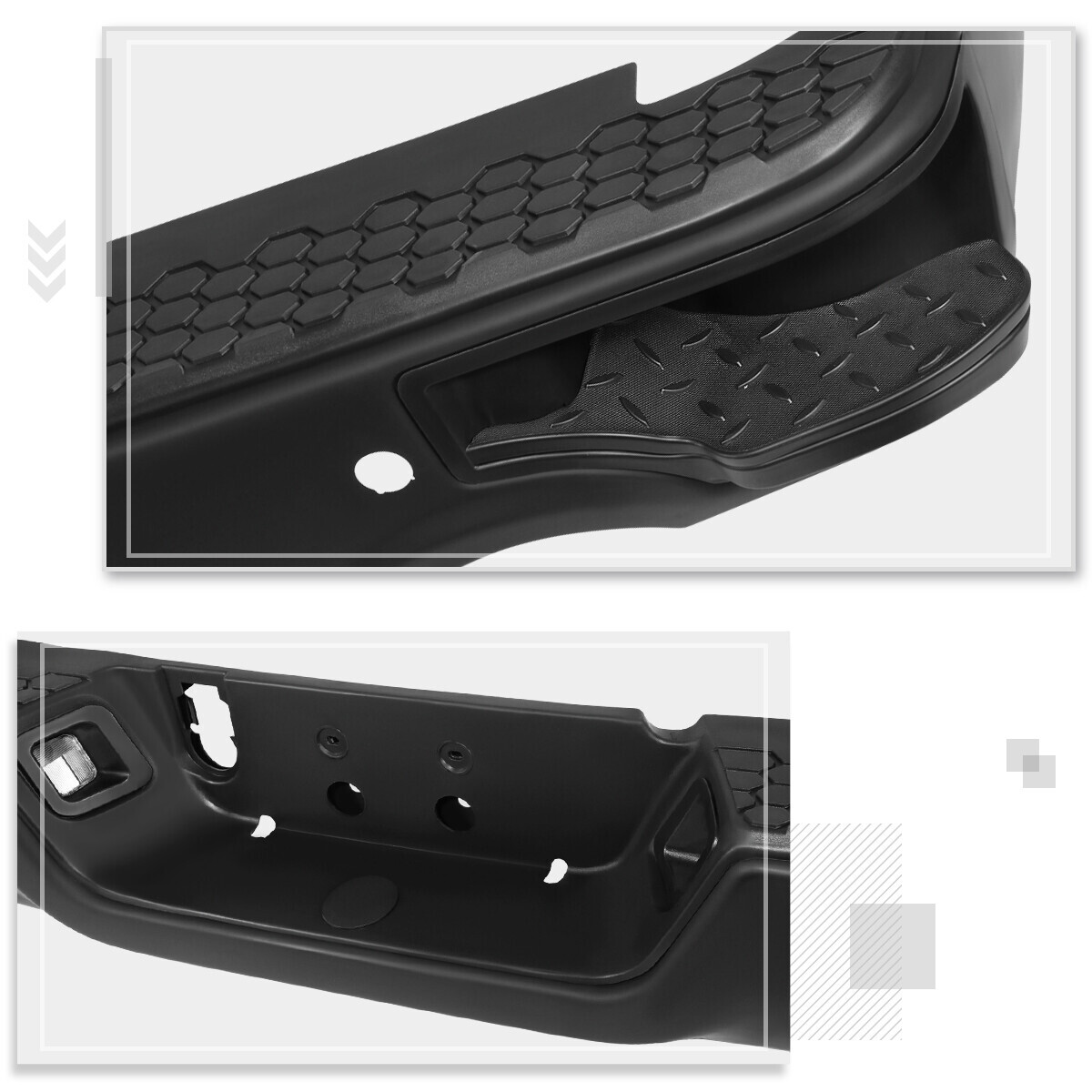 For 0923 Dodge Ram 1500 Classic Rear Bumper w/ Sensor Hole&Dual