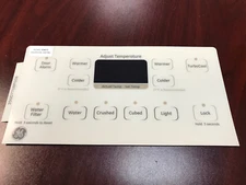 GE Refrigerator Dispenser Beige Overlay compatible w WR55X10724/ WR55X10823, New