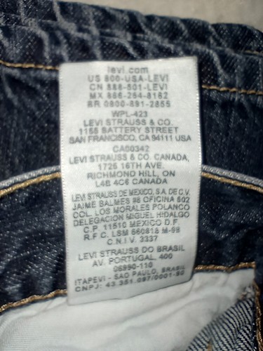 14 in boys size (or girls) Levis 505 Jeans Sz 14 regular Straight leg from 2011 - Picture 15 of 18