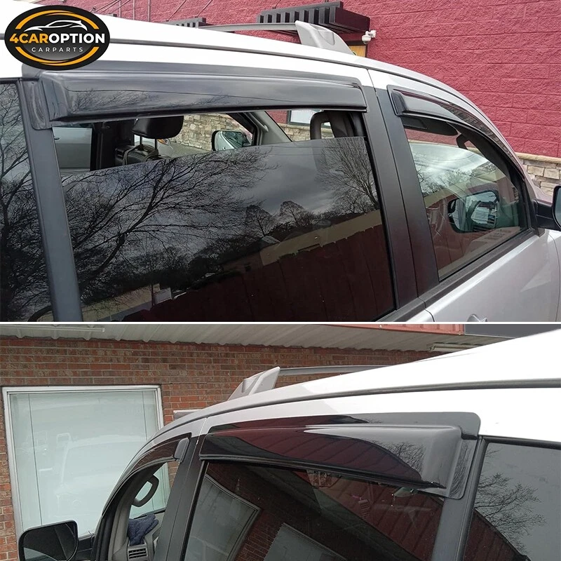 Fits 04-16 Nissan Armada Window Visors Rain Sun Guard Vent 4 Pieces Set - Image 2 of 4