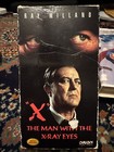 "X": The Man with the X-Ray Eyes (VHS, 1994) Ray Milland, Diana Van Der Vlis