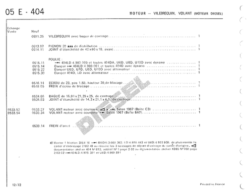 Bague d'étanchéité vilebrequin Peugeot 203 403 404 504 604 505 J7 J9 C25 Tagora - Picture 9 of 10