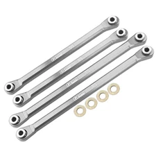 GPM Aluminum 7075-T6 Front & Rear Lower Chassis Links Parts Silver : Axial Capra