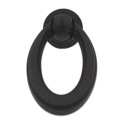 Hickory Hardware Camarilla Black Iron 2 1/4'' Cabinet Ring Pull Knob P3192-BI