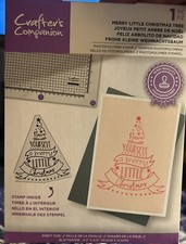 Crafters Companion Merry Little Christmas Tree Photopolymer Stamp New