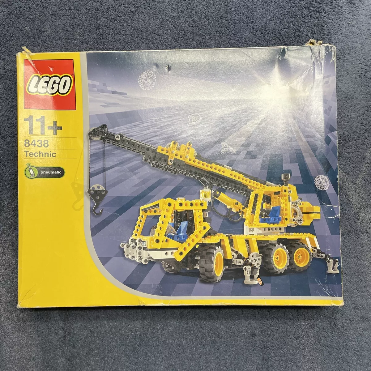 LEGO Technic 8438 Pneumatic Crane Truck 99.65% Complete W/Box &amp; | eBay