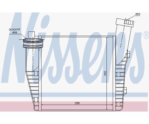 Nissens Intercooler, Charger 96687-image
