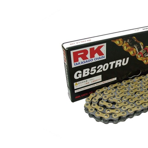 RK Motorrad Rennantriebskette 520 TRU Nietenglied Gold - Bild 4 von 7