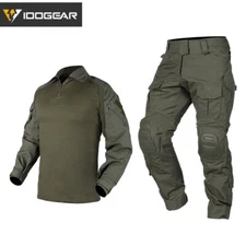 IDOGEAR Tactical Uniform BDU G3 Combat Shirt & Pants Knee Pads Update Ver Camo
