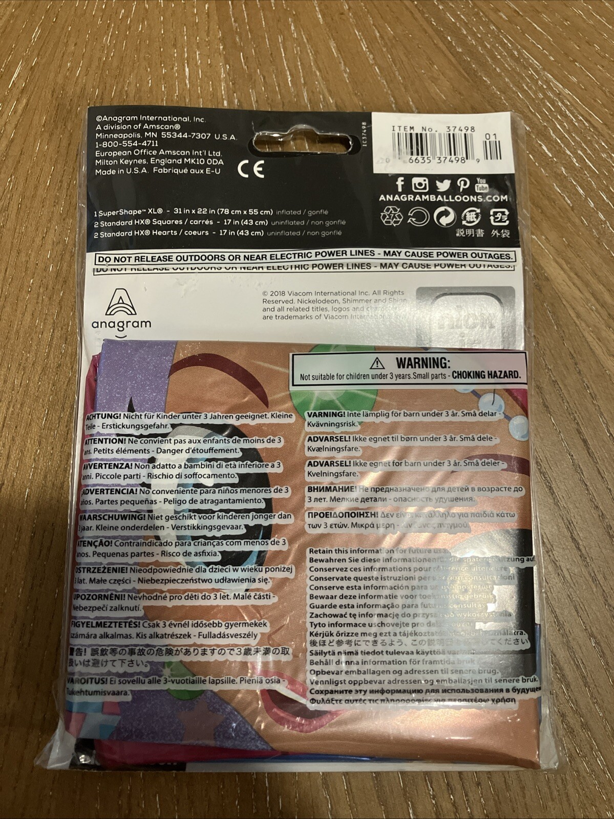 Shimmer and Shine Foil Mylar Balloon Bouquet Birthday Party Decorations 5 Pc New