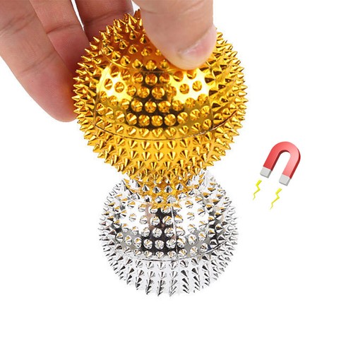 2x Magnetic Acupressure Hand Massage Balls Body Spiky Massage Acupuncture Pain - Picture 7 of 17