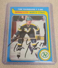 TOM YOUNGHANS SIGNED 1979-80 TOPPS HOCKEY CARD #177 GENUINE TTM AUTOGRAPH AUTO