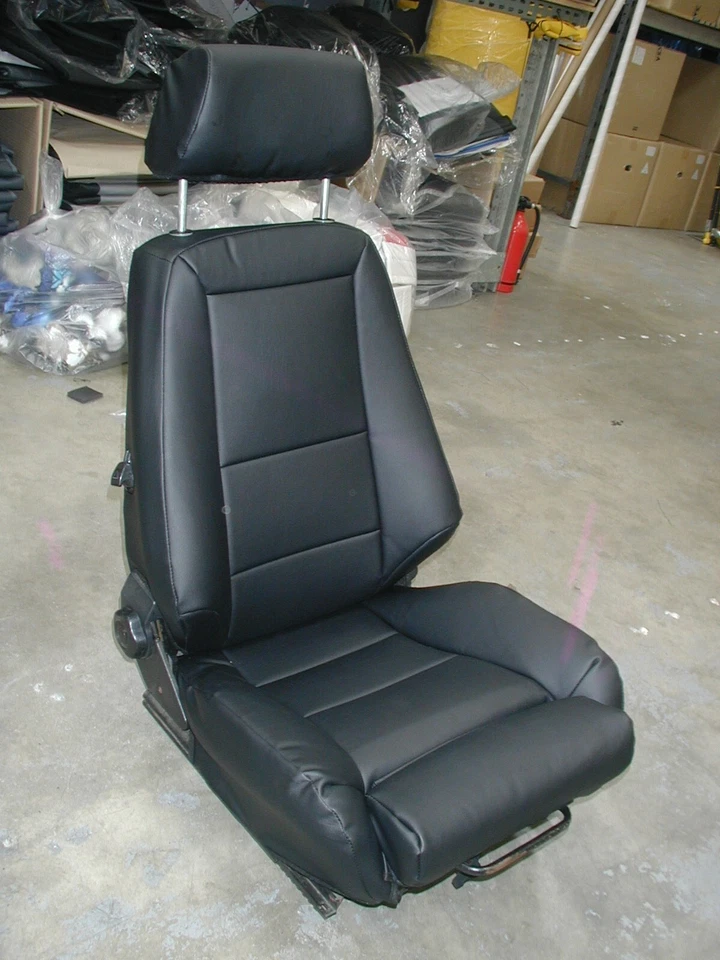 BMW E21 320i RECARO 1977-1983 CUERO-COMO 2 FUNDAS ASIENTOS DELANTEROS (PAR) 13 colores Foto 2 de 4