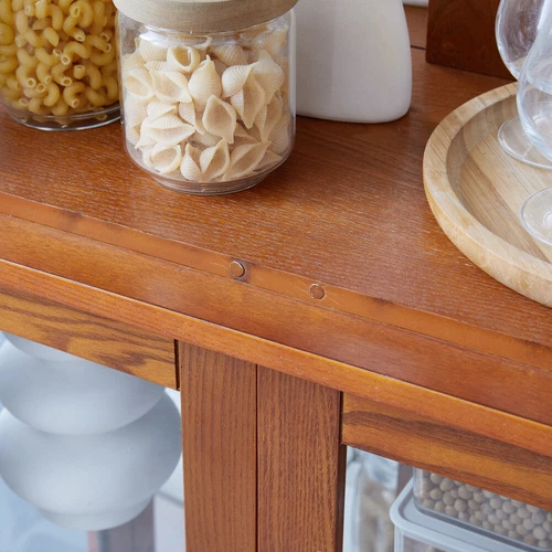 70"H Lighted Curio Cabinet Wooden Display Cabinet,Vintage Accent Storage Cabinet - Picture 5 of 39