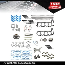 For Dodge Dakota Ram 1500 2004-2007 4.7L Timing Chain Kit Head Gasket bolts Set