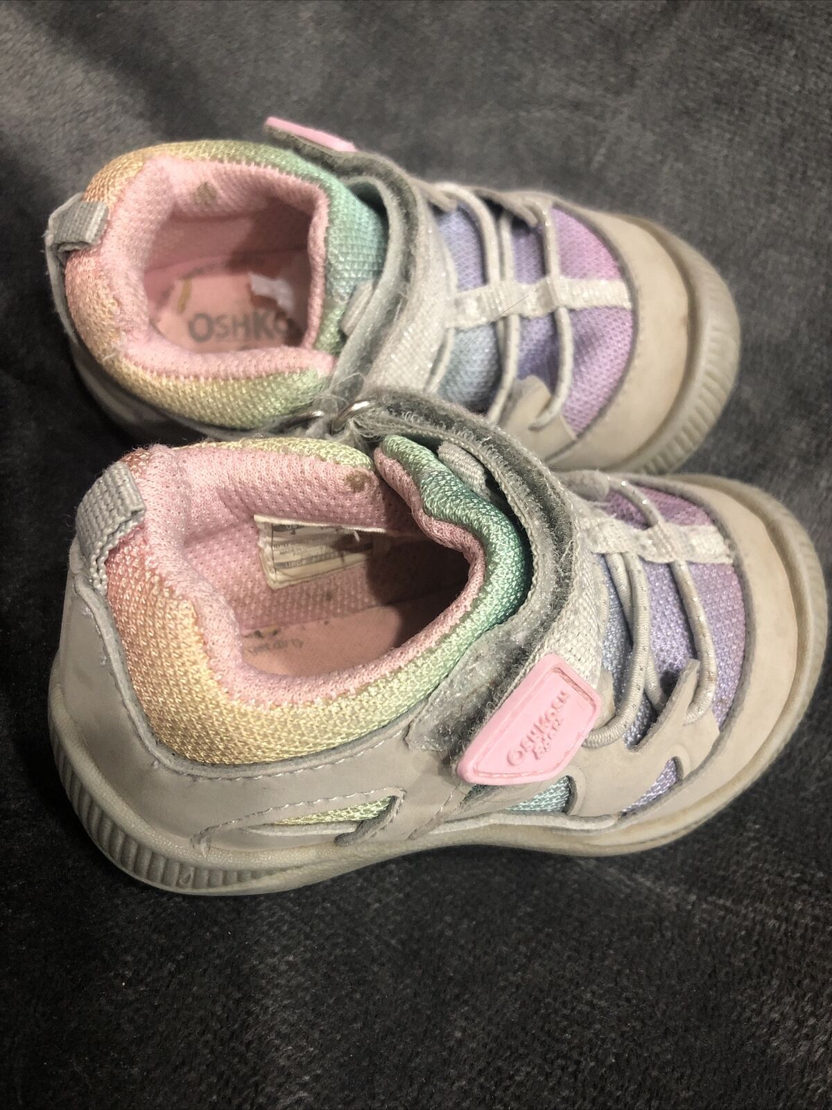 Infant Girls OshKosh B'gosh Shoes Play Wash Replay Purple Pink R