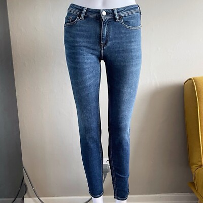 Acne Studios Blå Konst Climb Mid Blue Jeans UK